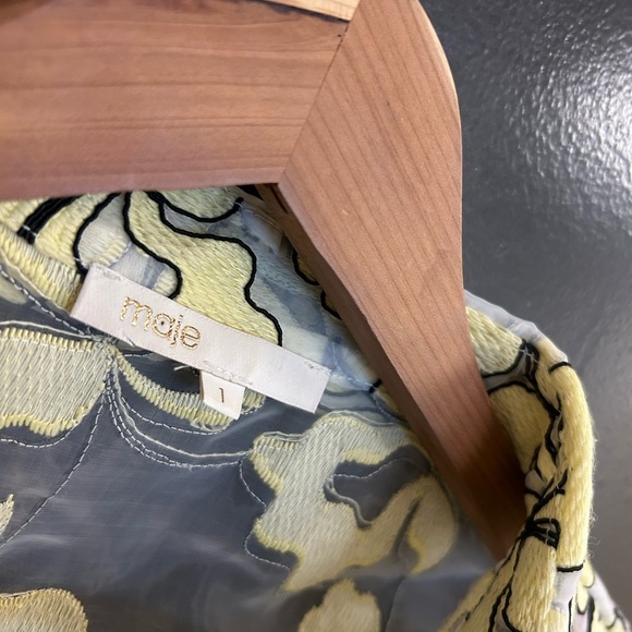 Maje NWOT S  “reality” organza dress never worn. See pics for full description - Picture 6 of 14